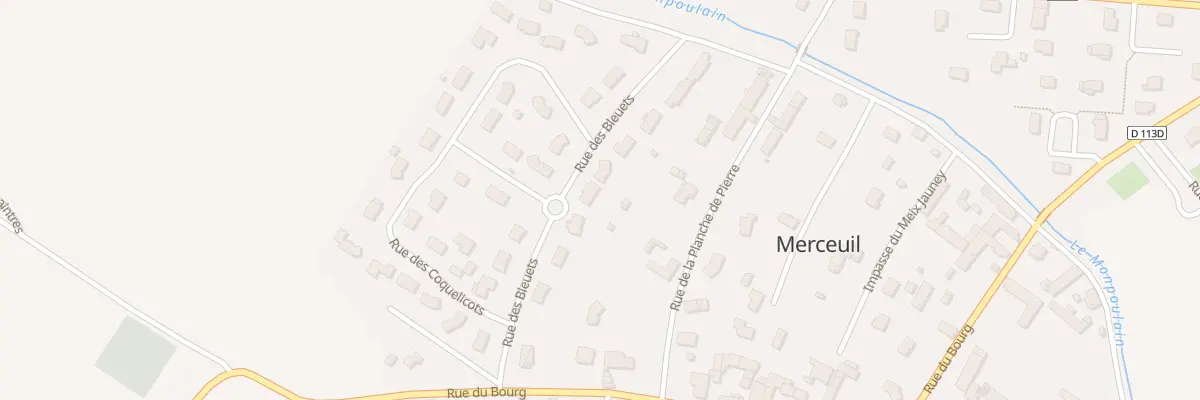 Plan du 8 Rue des Bleuets à Merceuil