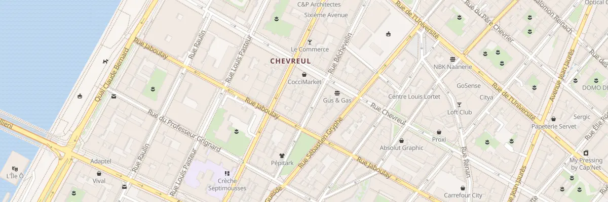 Plan du 84 Rue Béchevelin à Lyon 7e Arrondissement