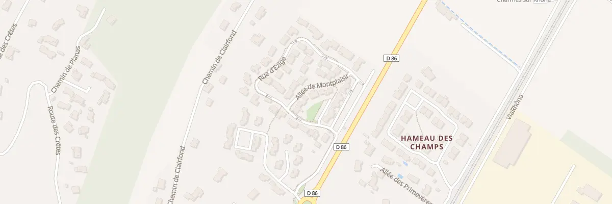 Plan du 6 All de Montplaisir à Charmes-sur-Rhône
