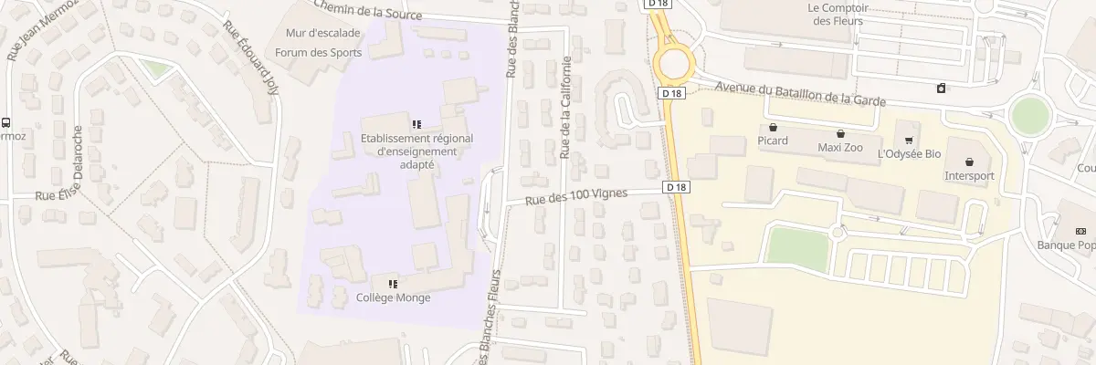 Plan du 8 Rue des 100 Vignes à Beaune