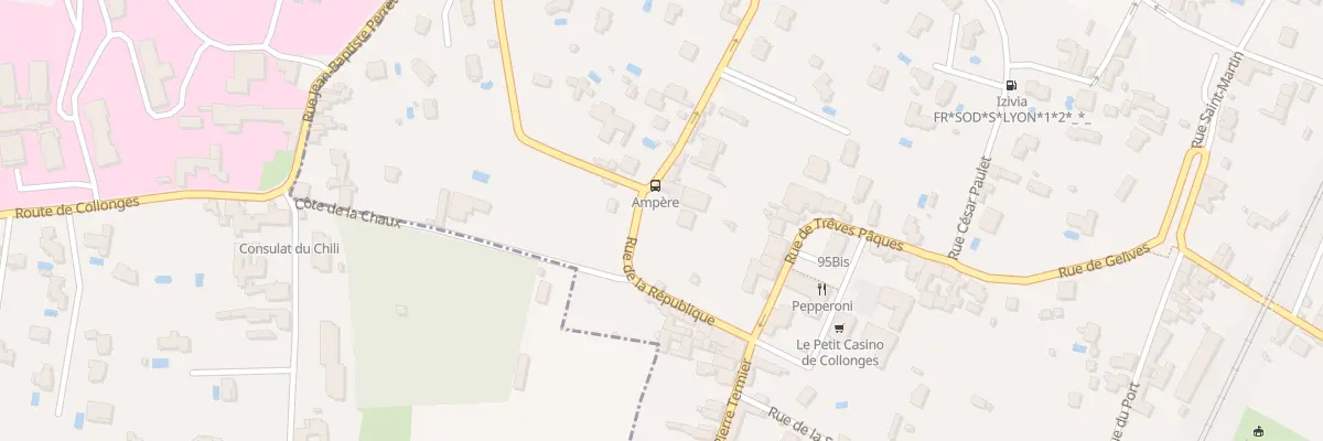 Plan du 4 Rue de la République à Collonges-au-Mont-d’Or