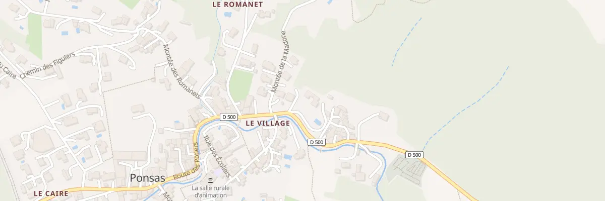 Plan du 5077A Le Village à Ponsas