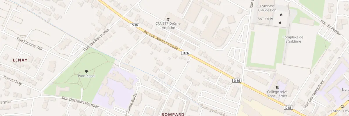 Plan du 29 Av Albert Mazade à Livron-sur-Drôme