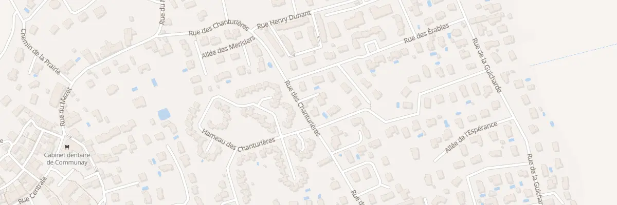 Plan du 16 Rue des Chanturières à Communay