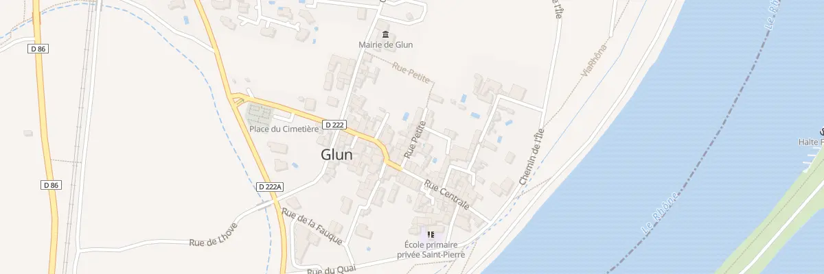Plan du 9 Rue Petite à Glun