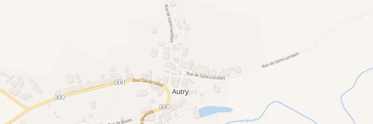 Plan du 2 Rte de Grandham à Autry