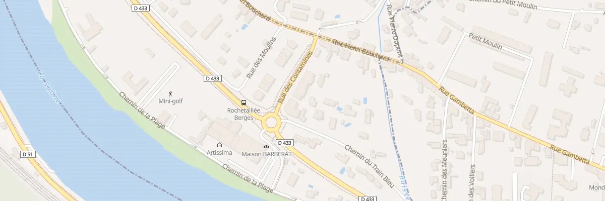 Plan du 535 Rue du Train Bleu à Rochetaillée-sur-Saône