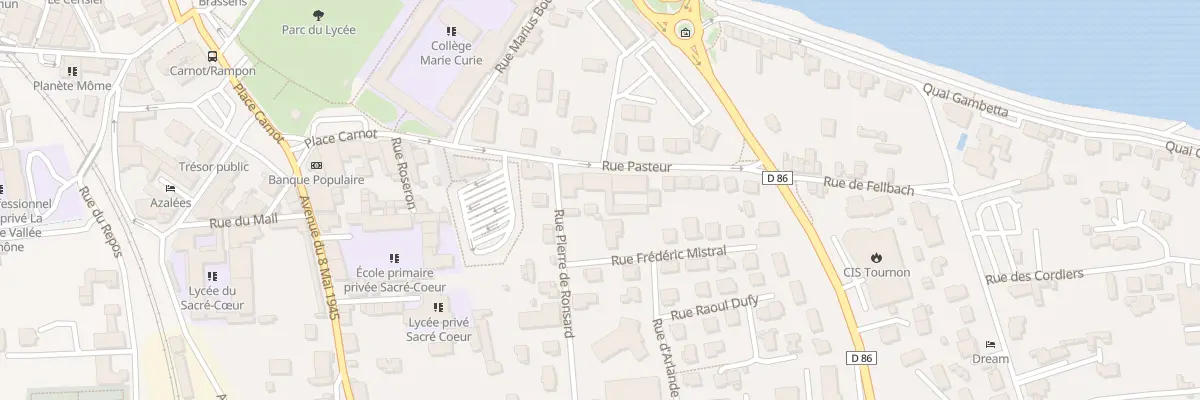 Plan du 12 Rue Pasteur à Tournon-sur-Rhône