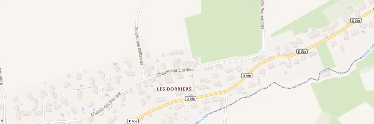 Plan du 519 Che des Dorriers à Massieux