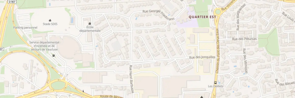 Plan du 280 Rue des Jonquilles à Avignon
