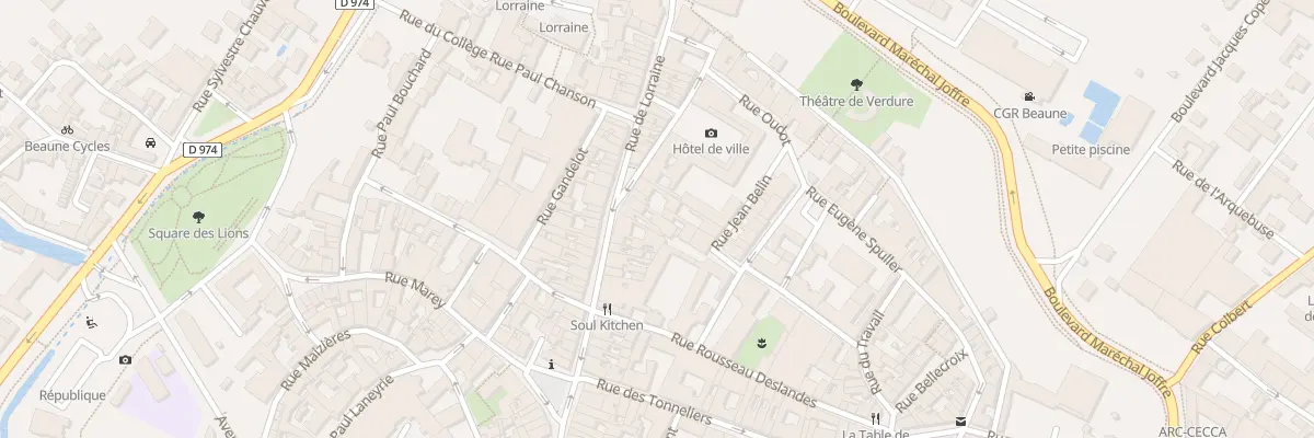 Plan du 28 Rue de Lorraine à Beaune