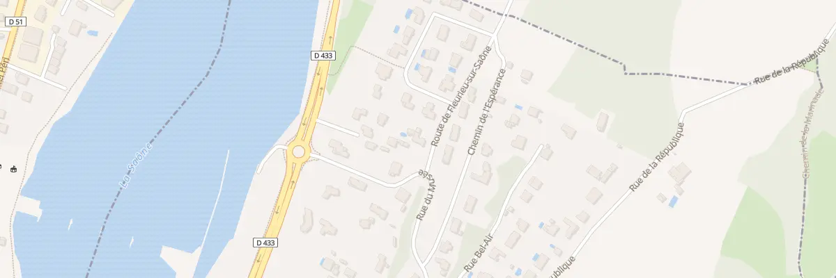 Plan du 1166 Quai Pierre Dupont à Rochetaillée-sur-Saône