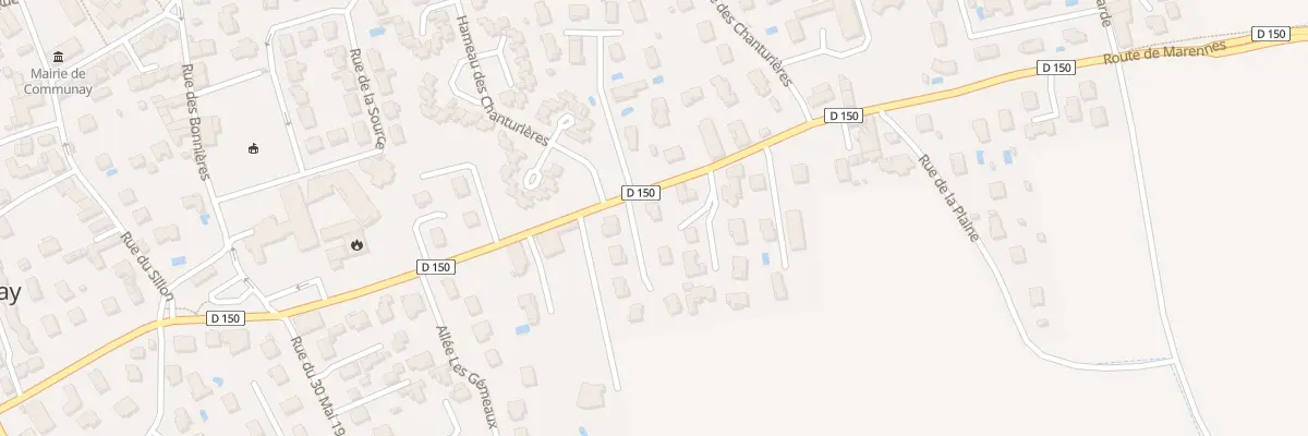Plan du 20 Rte de Marennes à Communay