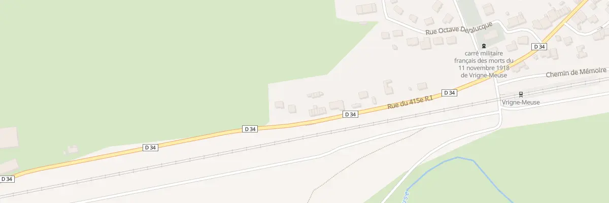 Plan du 38 Rue du 415 E Ri à Vrigne-Meuse