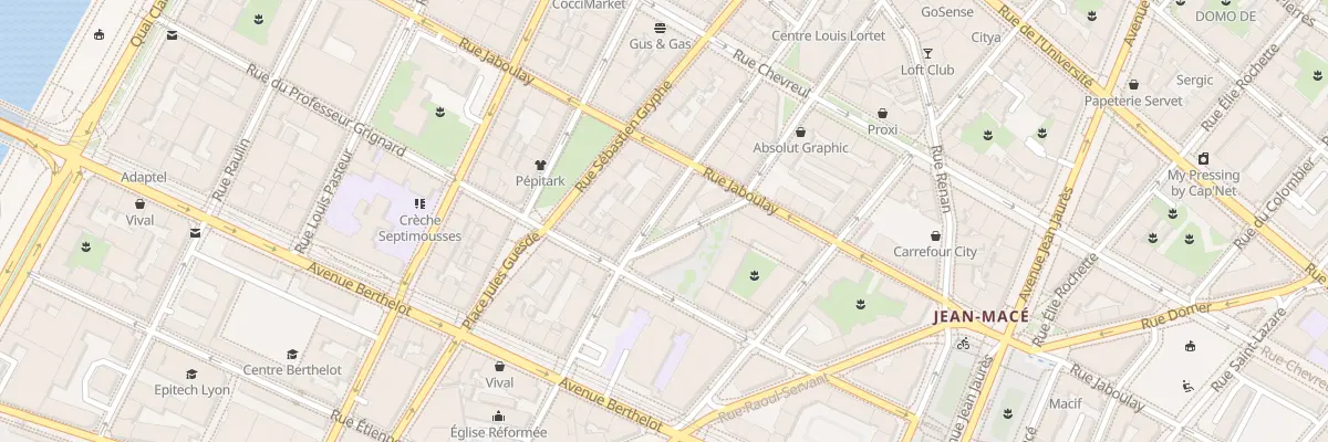 Plan du 116 Rue d’Anvers à Lyon 7e Arrondissement