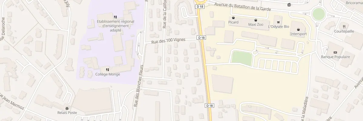 Plan du 3C Rue des 100 Vignes à Beaune