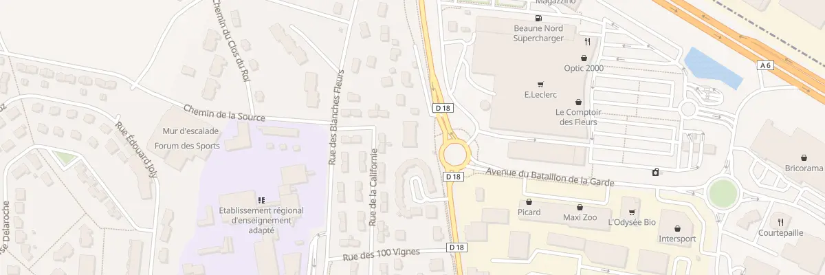 Plan du 109 Rte de Savigny à Beaune
