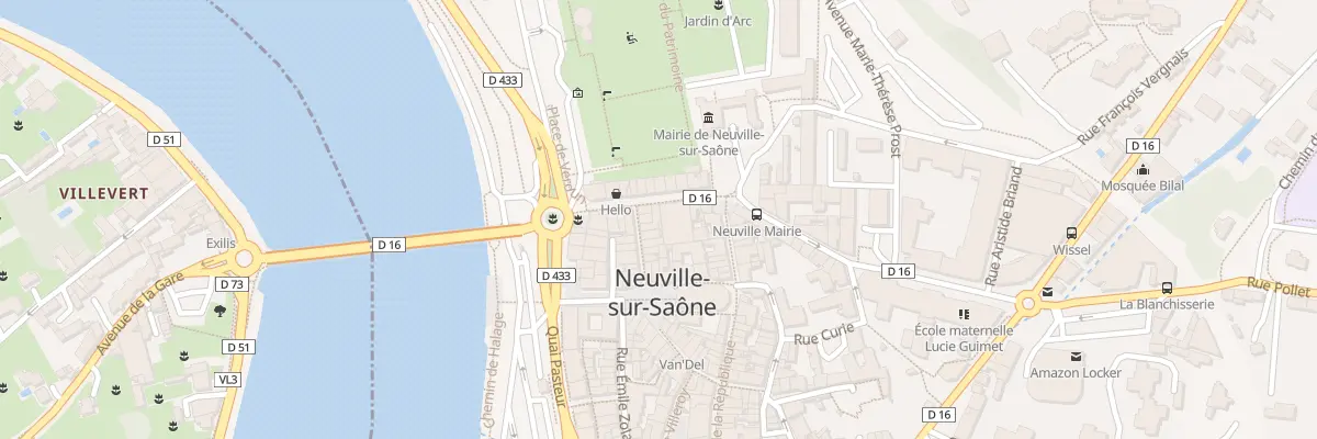 Plan du 10 Rue Victor Hugo à Neuville-sur-Saône