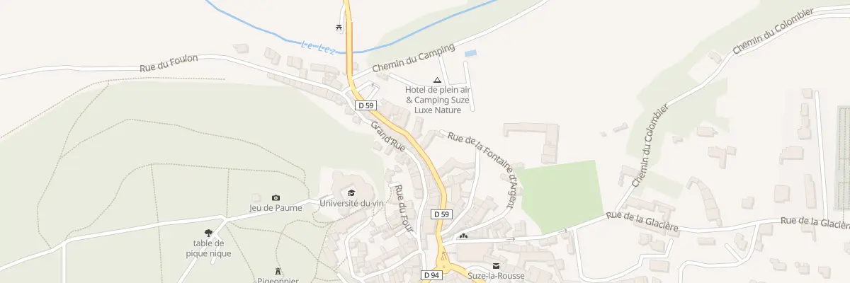 Plan du Village à Suze-la-Rousse