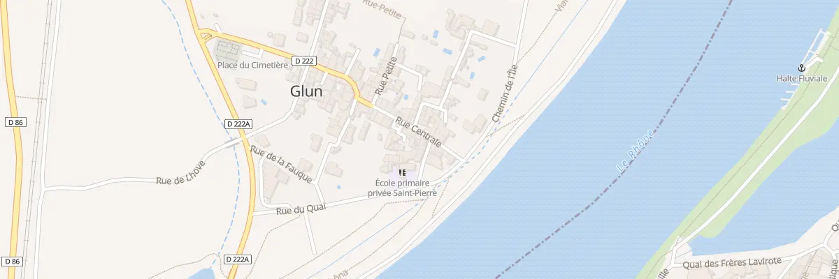 Plan du 30 Rue Centrale à Glun