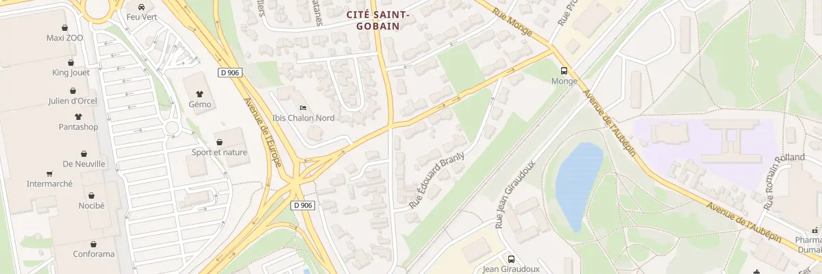 Plan du 17 Rue Pierre Curie à Chalon-sur-Saône