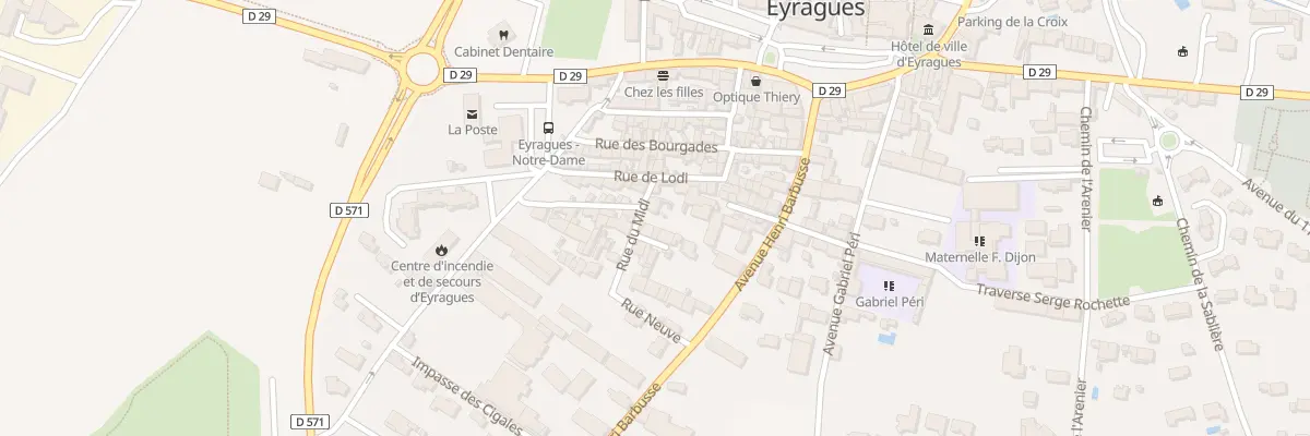 Plan du 3 Rue du Midi à Eyragues