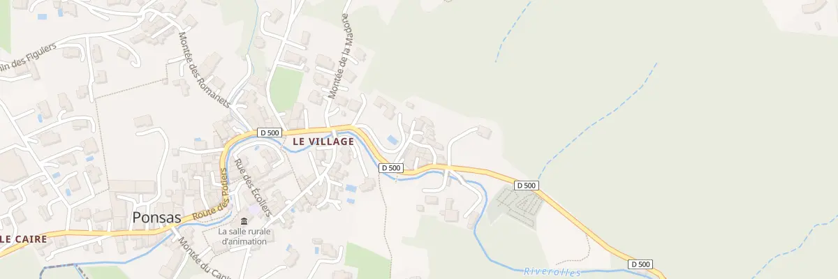 Plan du 5077 Le Village à Ponsas