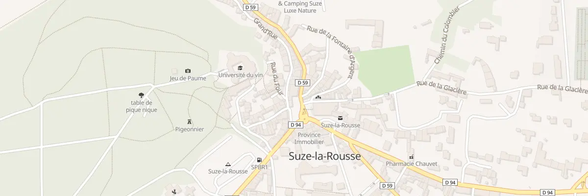Plan de Gr Grand Rue à Suze-la-Rousse