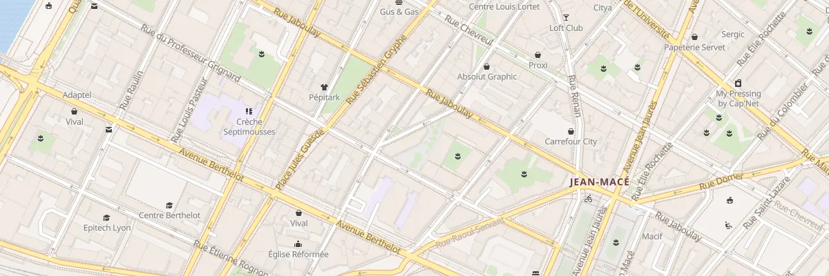 Plan du 127 Rue d’Anvers à Lyon 7e Arrondissement