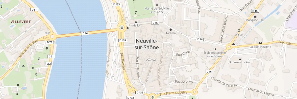 Plan du 14 Pl Ampère à Neuville-sur-Saône