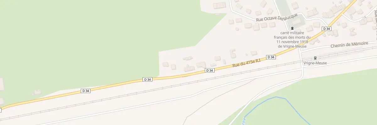 Plan du 34 Rue du 415 E Ri à Vrigne-Meuse