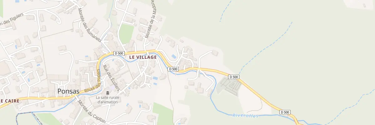 Plan du 5072 Le Village à Ponsas
