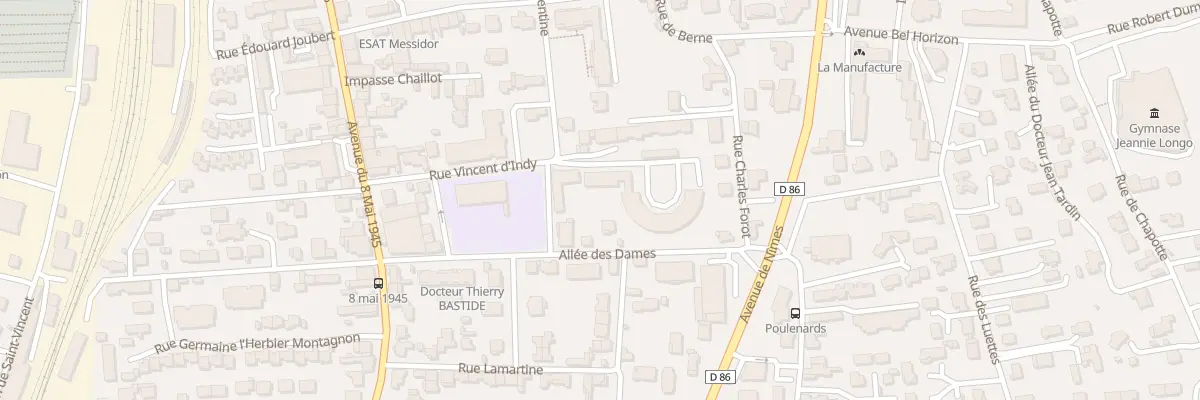 Plan du 1A Rue Vincent d’Indy à Tournon-sur-Rhône