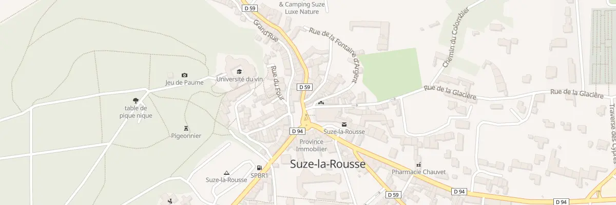 Plan du 5010 Rue de la Fontaine à Suze-la-Rousse