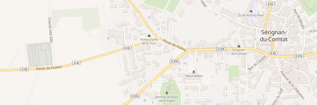 Plan du 71 Rte de Piolenc à Sérignan-du-Comtat