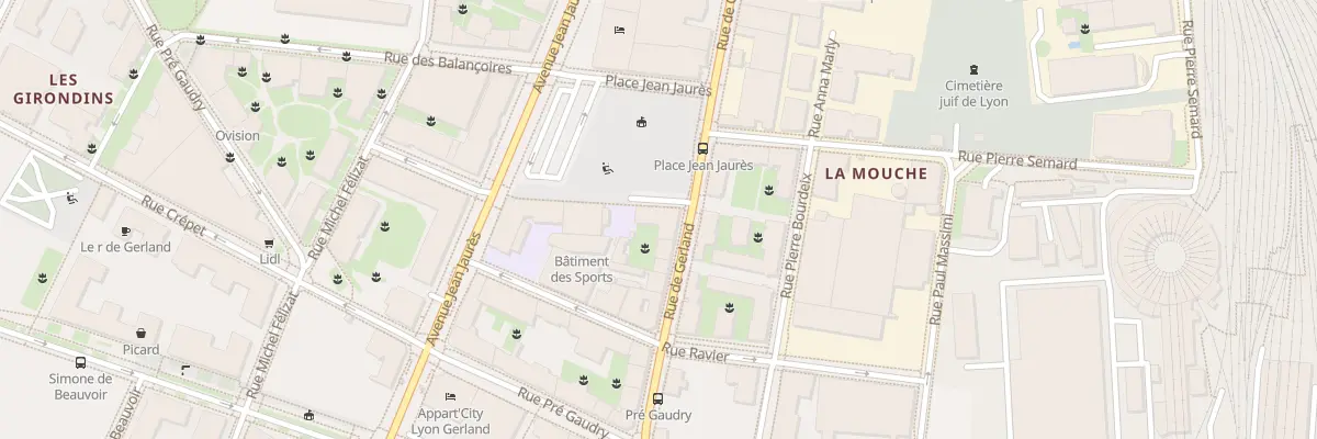 Plan du 58 Rue de Gerland à Lyon 7e Arrondissement