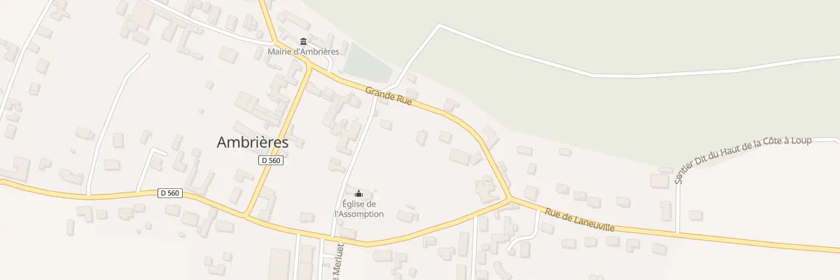 Plan du 7 Gr Grande Rue à Ambrières