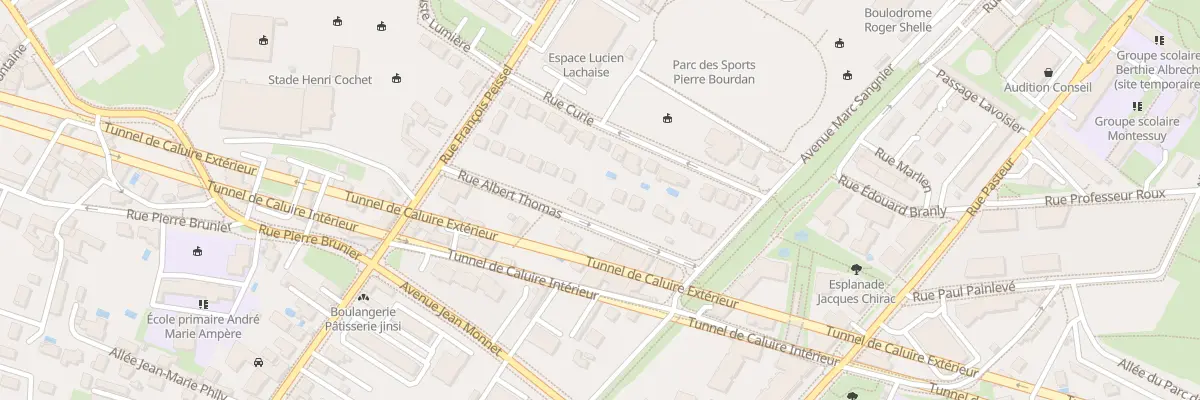 Plan du 13 Rue Albert Thomas à Caluire-et-Cuire