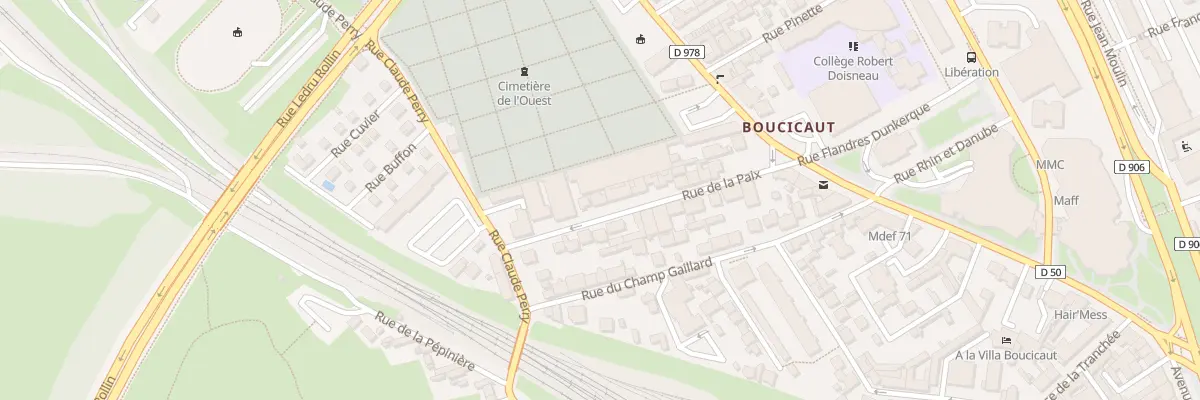 Plan du 22 Rue de la Paix à Chalon-sur-Saône