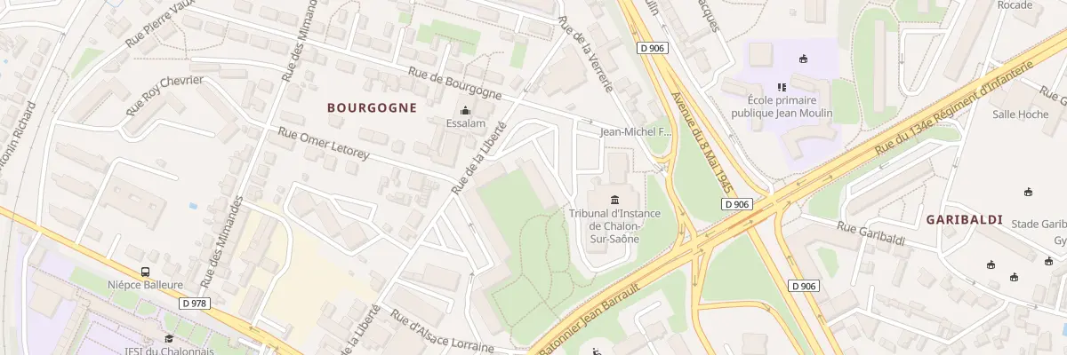 Plan du 5 Rue de Bourgogne à Chalon-sur-Saône