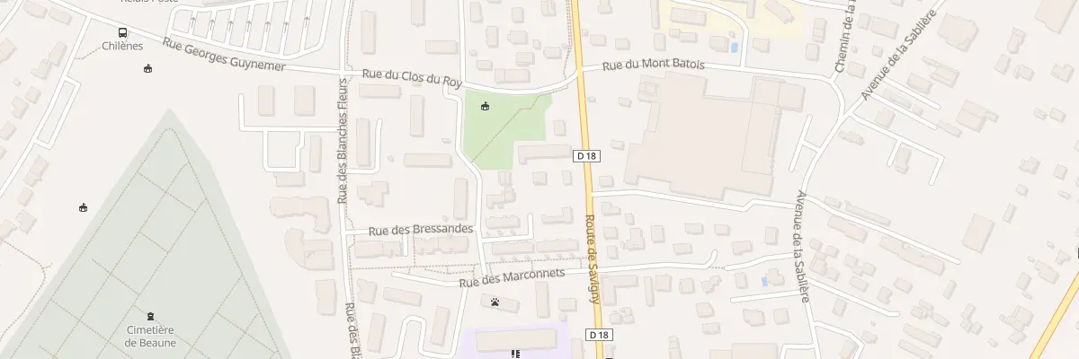 Plan du 79B Rte de Savigny à Beaune