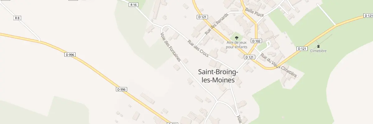 Plan du 2 Voie des Fontaines à Saint-Broing-les-Moines