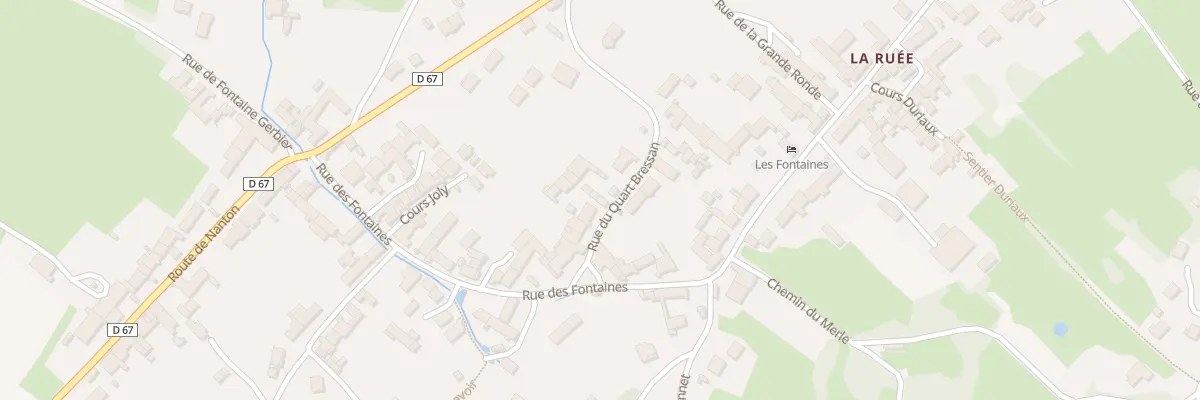 Plan de la Rue du Quart Bressan à Laives
