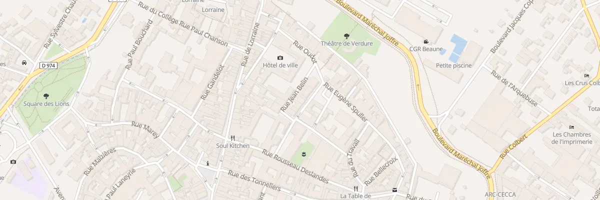 Plan du 9 Rue Jean Belin à Beaune