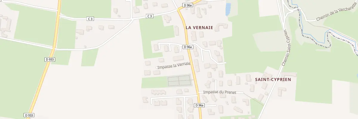 Plan de La Sablonniere à Garnerans