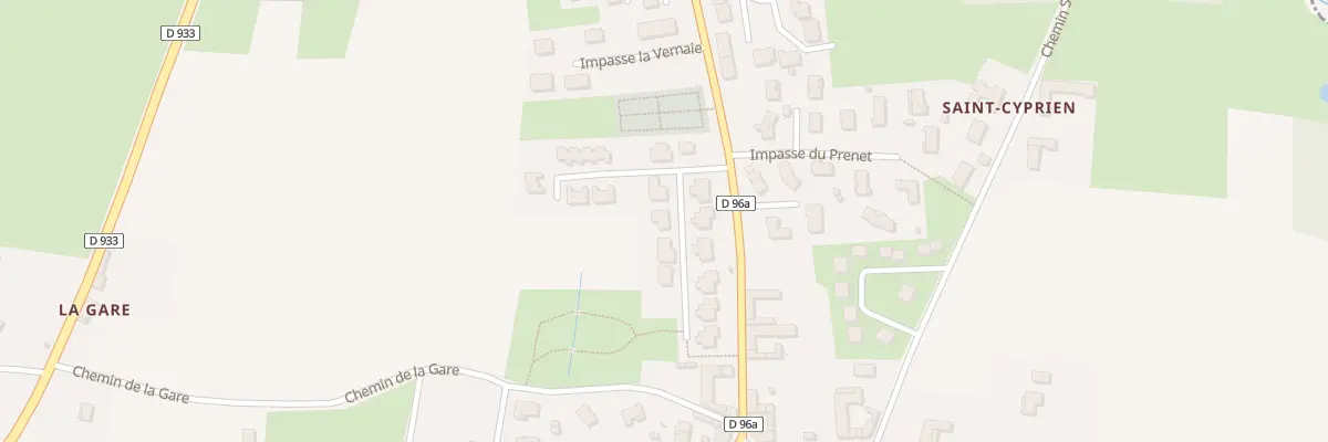 Plan du 185 Che du Pellerat à Garnerans