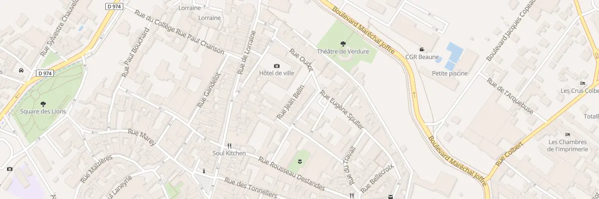 Plan du 5 Rue Jean Belin à Beaune
