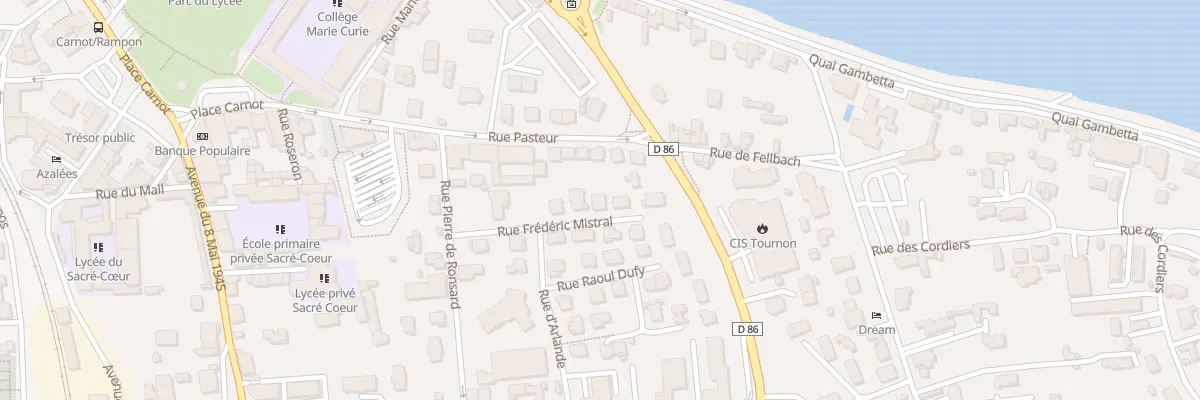 Plan du 7 Rue Frédéric Mistral à Tournon-sur-Rhône