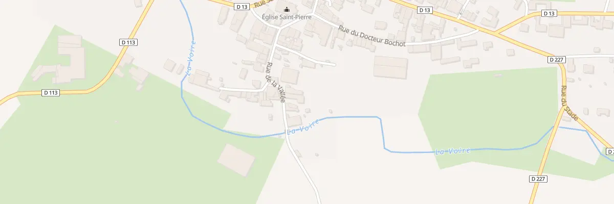 Plan du 13 Rue de la Vallée à Sommevoire