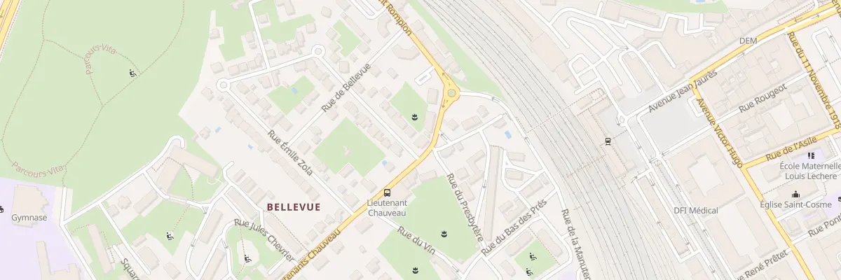 Plan du 10 Rue des Lieutenants Chauveau à Chalon-sur-Saône